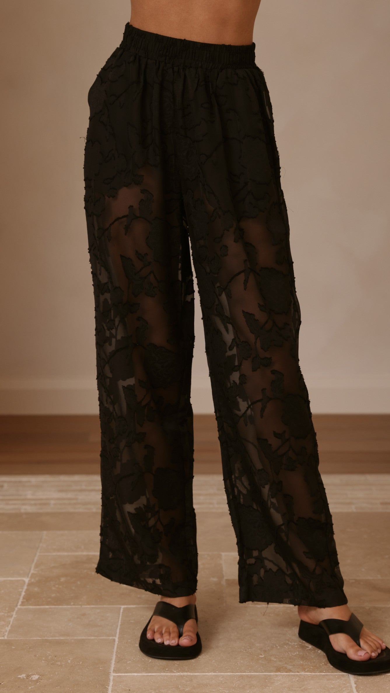 Mollie Lace Pants - Black