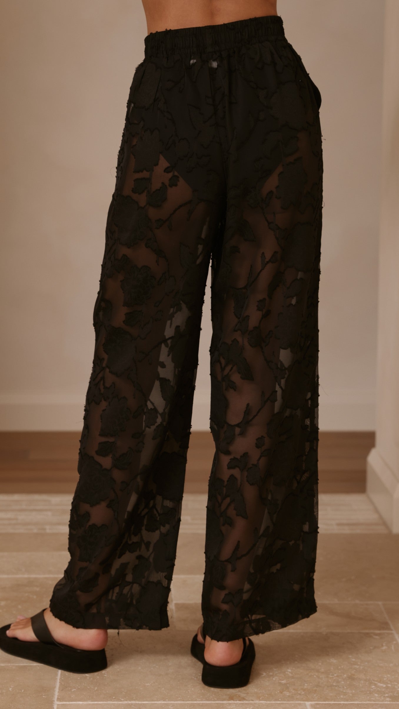 Mollie Lace Pants - Black