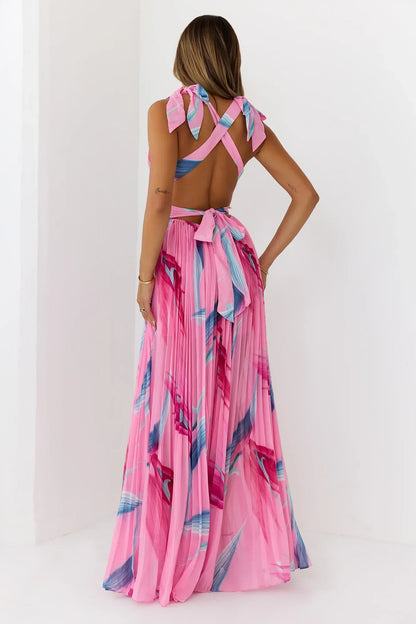 Attention Is Yours Maxi Dress Pink