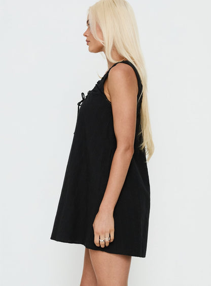 Antiquity Swing Mini Dress Black