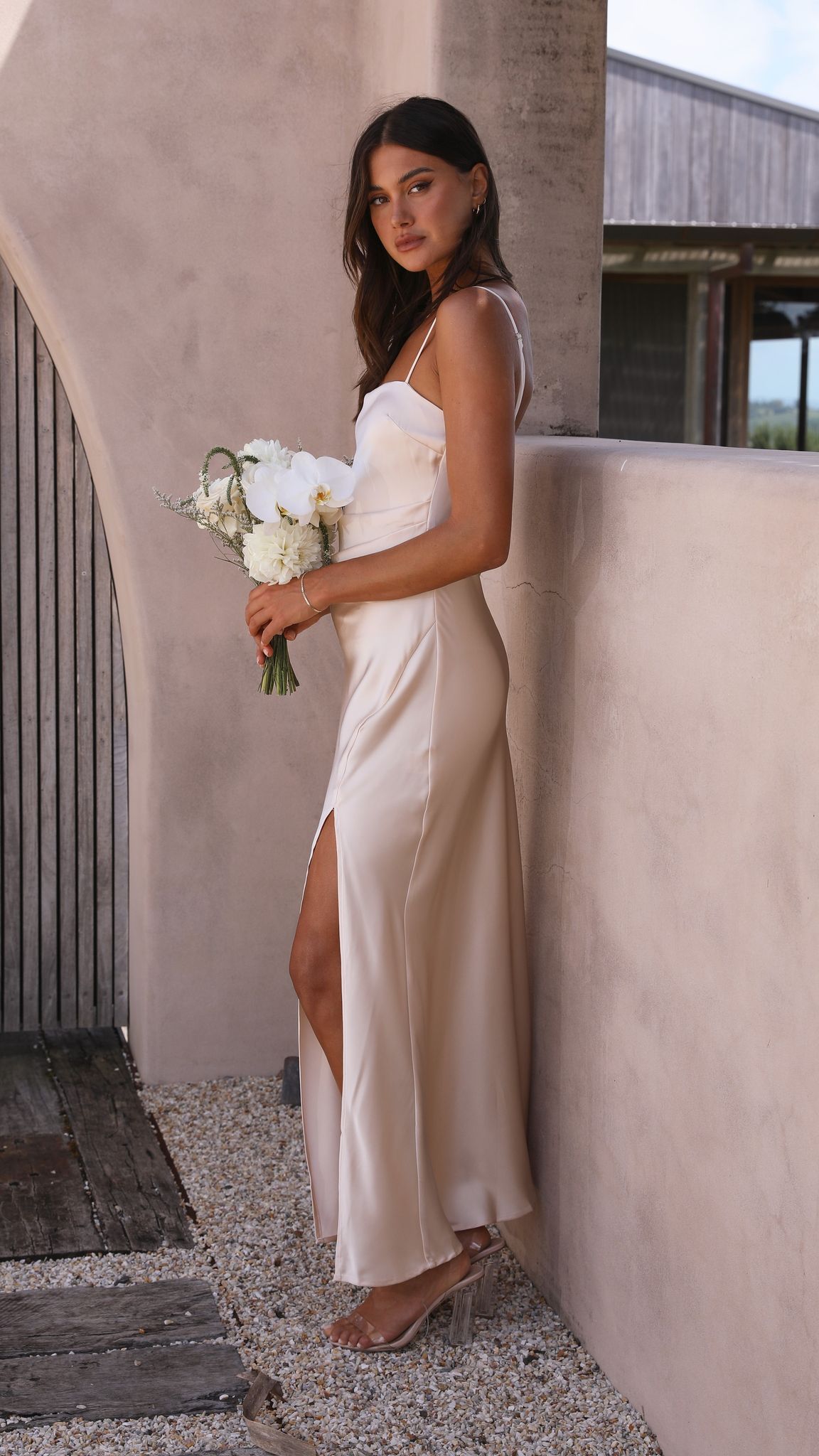 Ilana Maxi Dress - Soft Gold