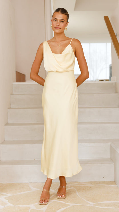 Audrey Maxi Dress - Lemon