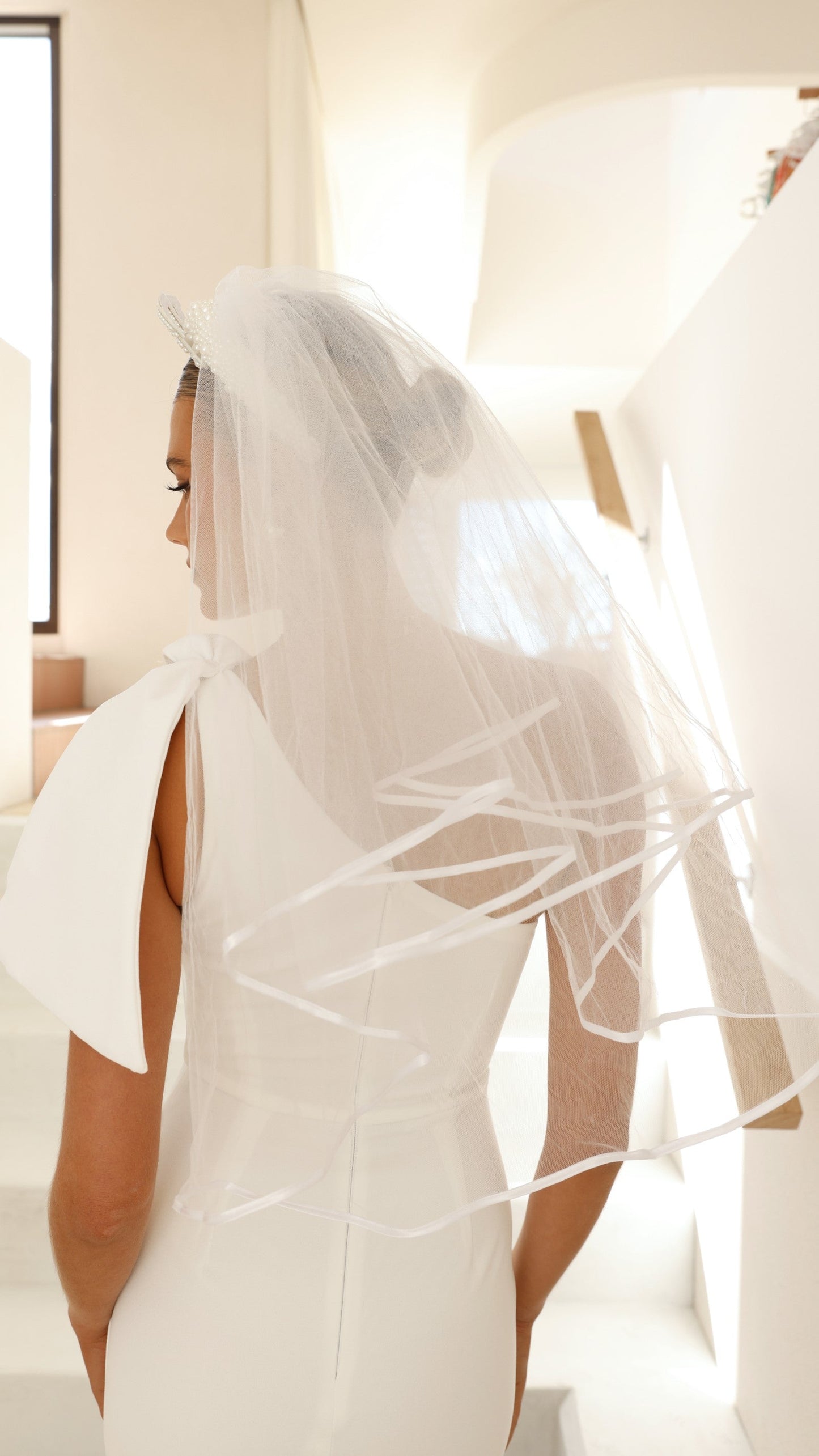 Bride To Be Veil - White