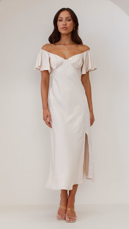 Louisa Midi Dress - Ivory