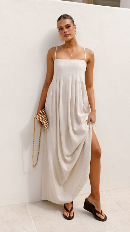 Pippy Maxi Dress - Natural