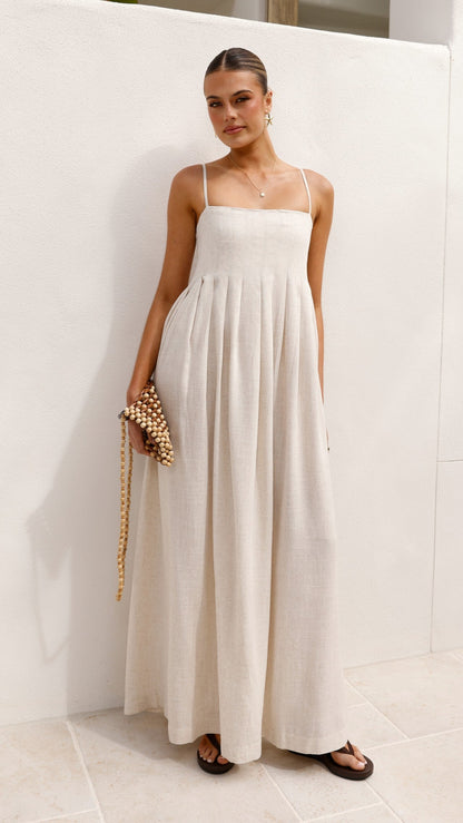 Pippy Maxi Dress - Natural