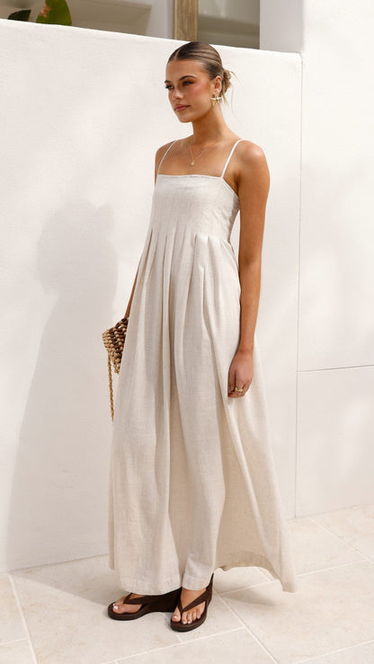 Pippy Maxi Dress - Natural