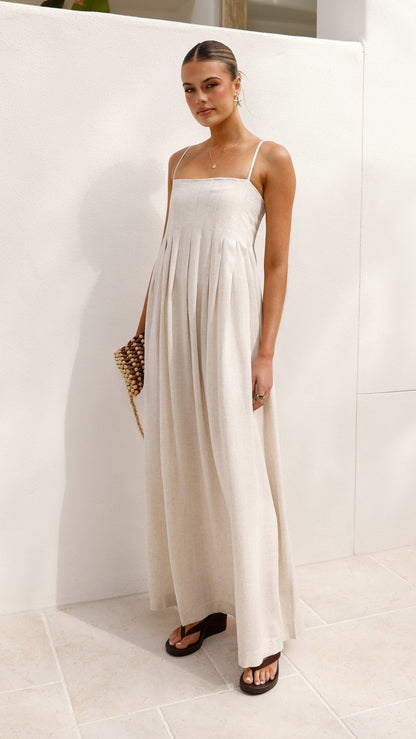 Pippy Maxi Dress - Natural