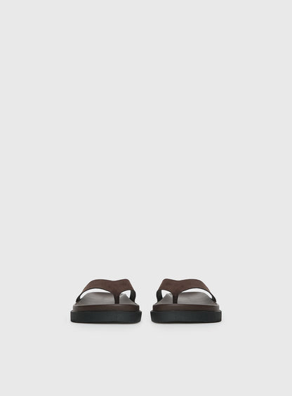Billini Aila Sandals Dark Cacao Faux Suede