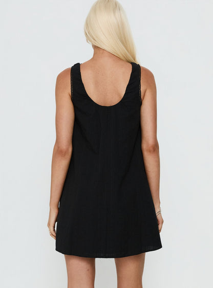 Antiquity Swing Mini Dress Black