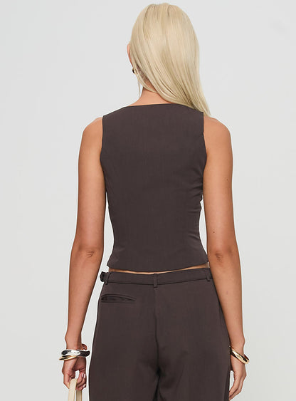 Airi Top Brown