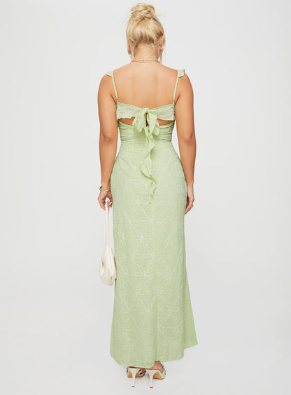 Burner Maxi Dress Green