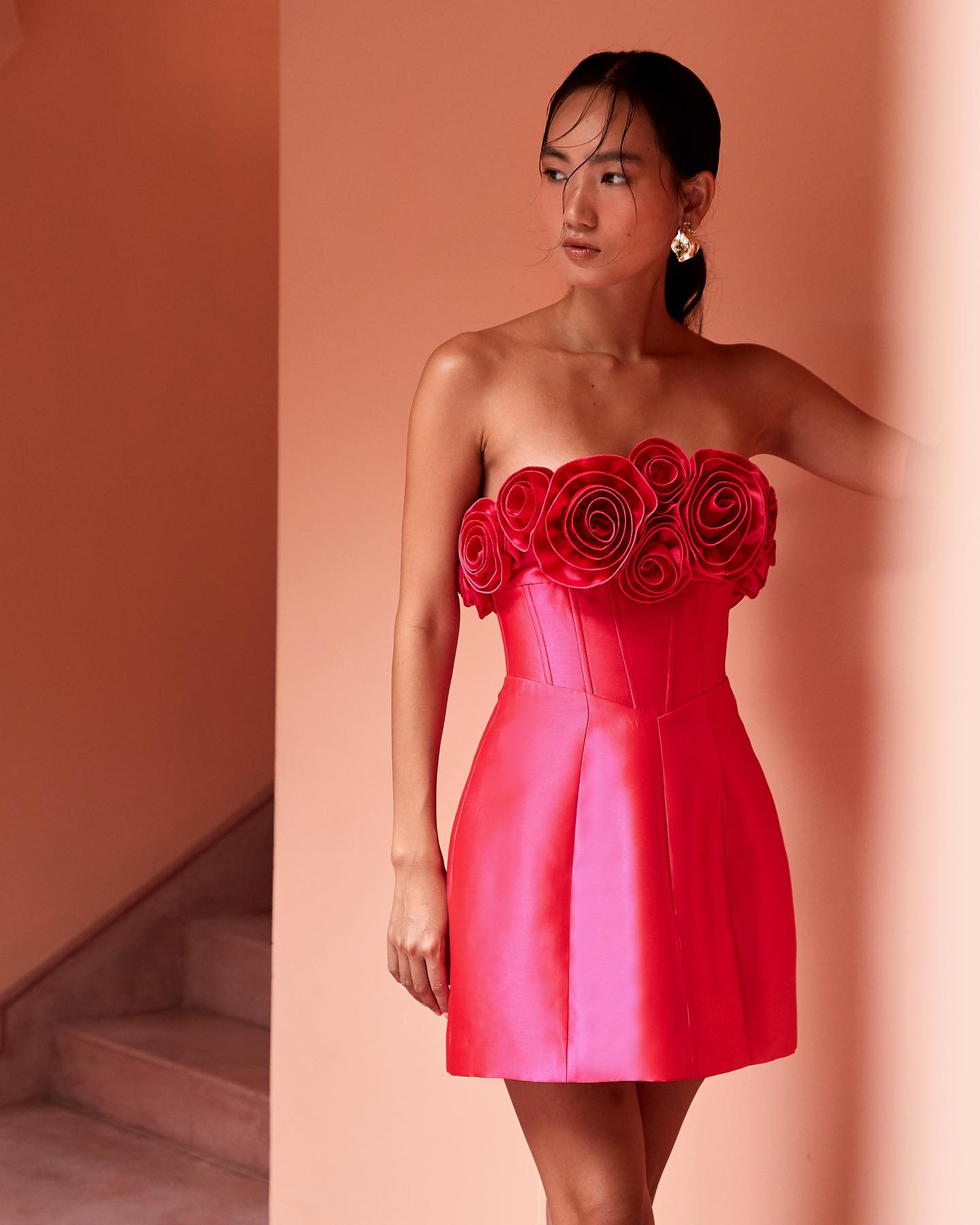 Tehanni Dress - Magenta