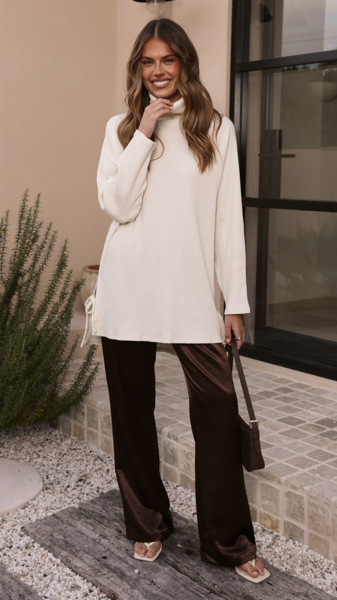 Ravio Oversized Rib Knit - Cream