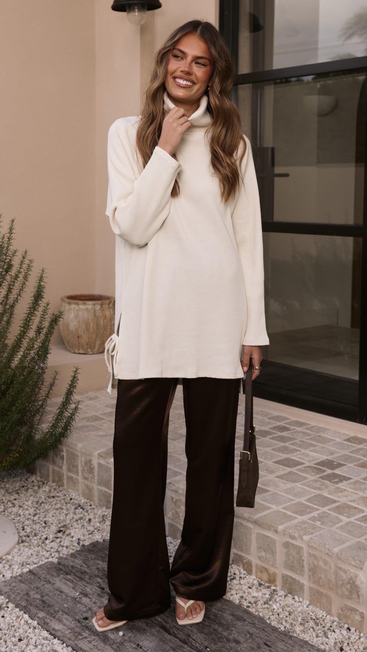Ravio Oversized Rib Knit - Cream