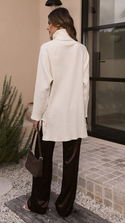Ravio Oversized Rib Knit - Cream