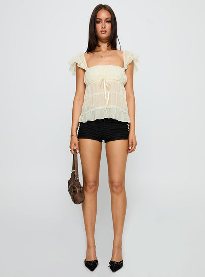 Brighter Than Stars Tiered Top Cream