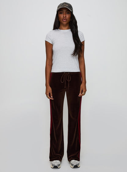 Belita Trouser Brown / Red