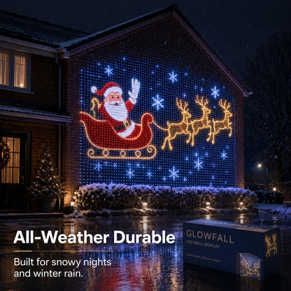 🎄✨Christmas LED House Net & Smart Outdoor Wall Curtain Light！！！
