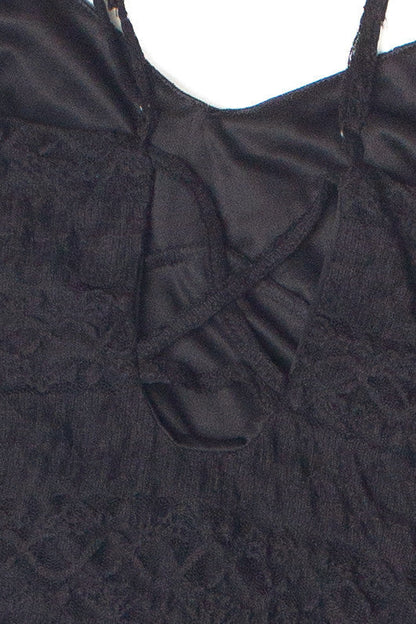 Asymmetrical Hem Lace Midi Dress