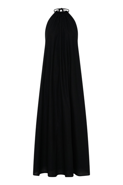 Alysse Halter Maxi Dress - Black