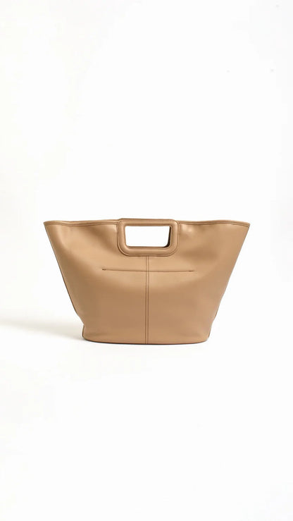 Stitched Tote Bag - Nude