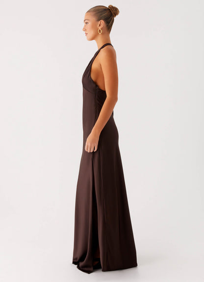 Angie Maxi Dress - Chocolate
