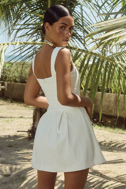 Bethani Mini Dress - White (PREORDER)