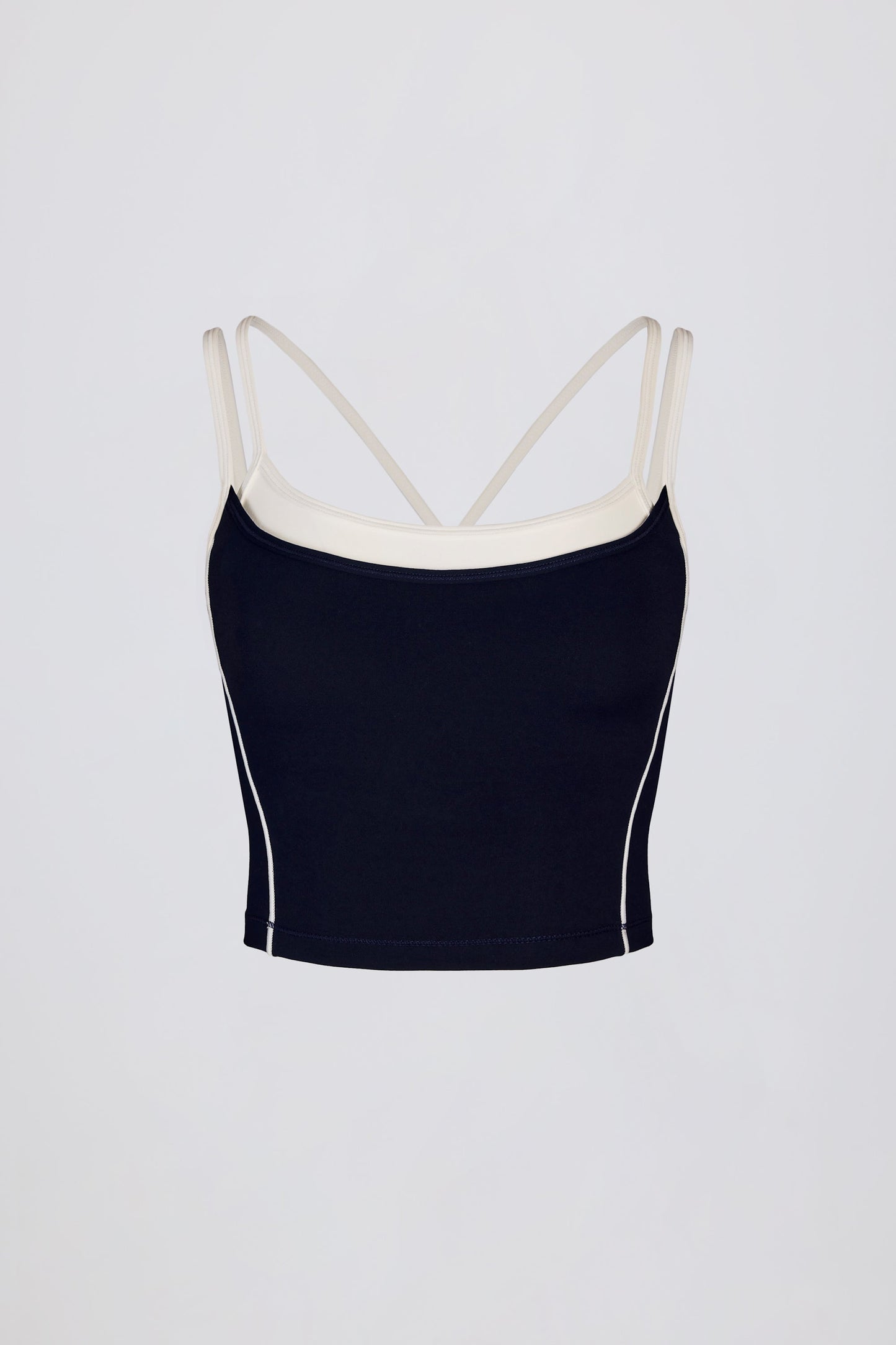 Soft Active Layered Tank Top in Midnight