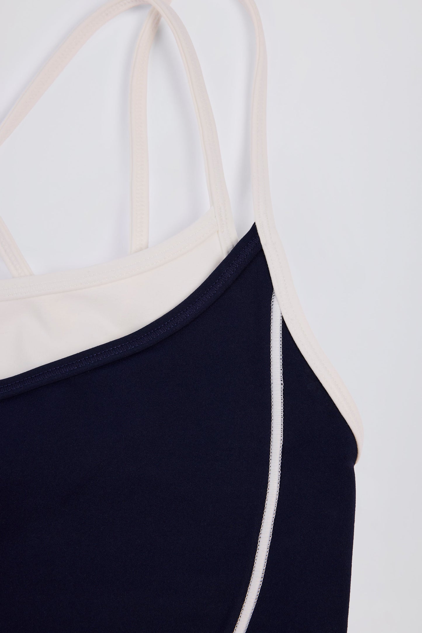 Soft Active Layered Tank Top in Midnight