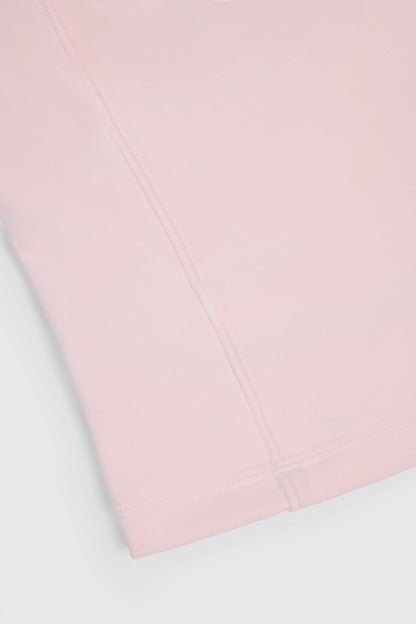 Soft Active Boat-Neck Open-Back Tank Top in Ballet Pink