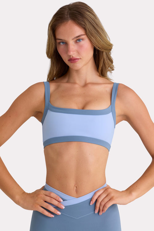 Soft Active Sports Bra in Sky