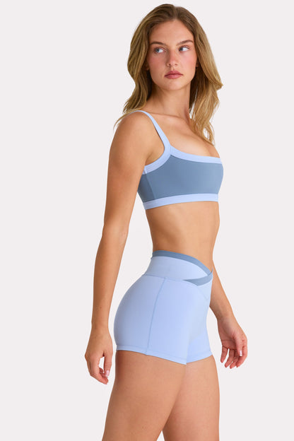 Soft Active Shorts  in Sky