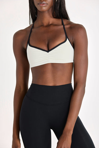 Soft Active Sports Bra in Ivory