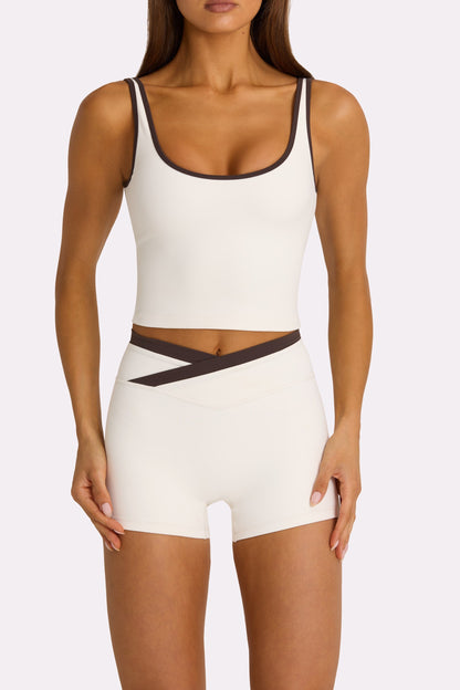 Soft Active Tank Top in Coconut