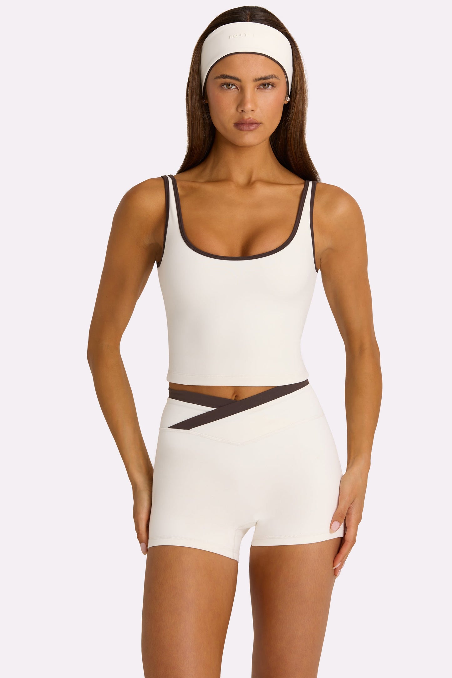 Soft Active Tank Top in Coconut