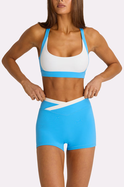 Soft Active High-Impact Sports Bra in Electric Blue