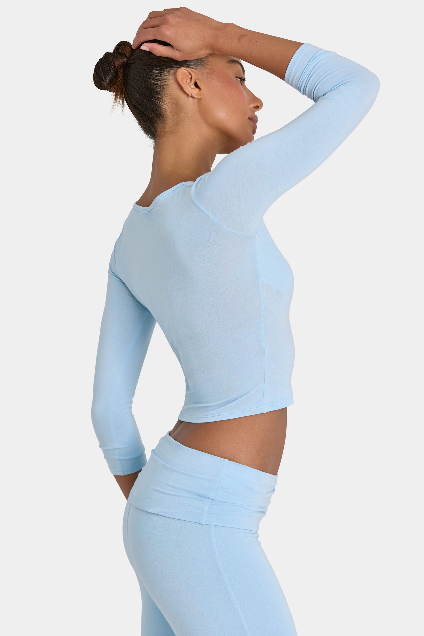 ButterCloud™ 3/4 Sleeve Top in Sky