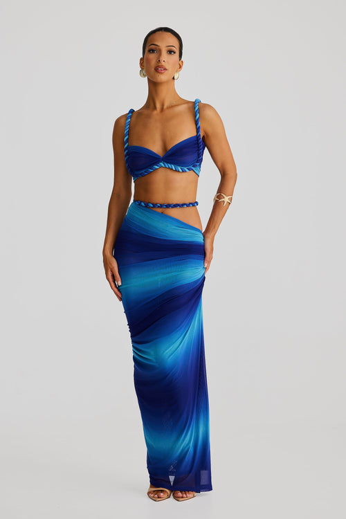 Zenaya Skirt - Blue Ombre