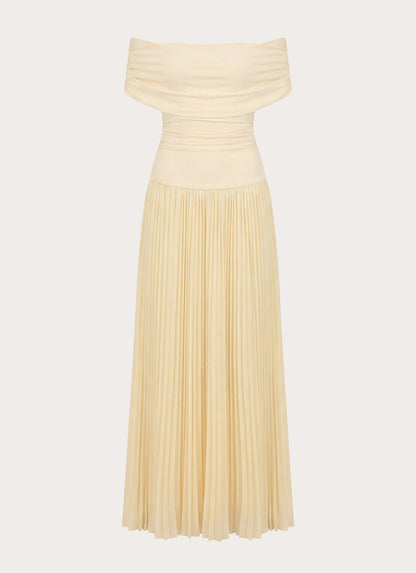 Harvest Sky Maxi Dress - Baby Yellow