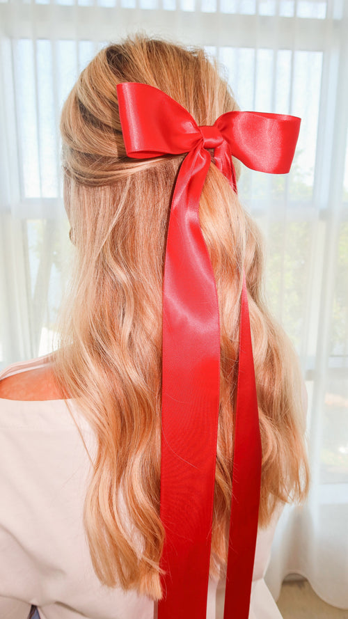 Lala Hair Bow - Red