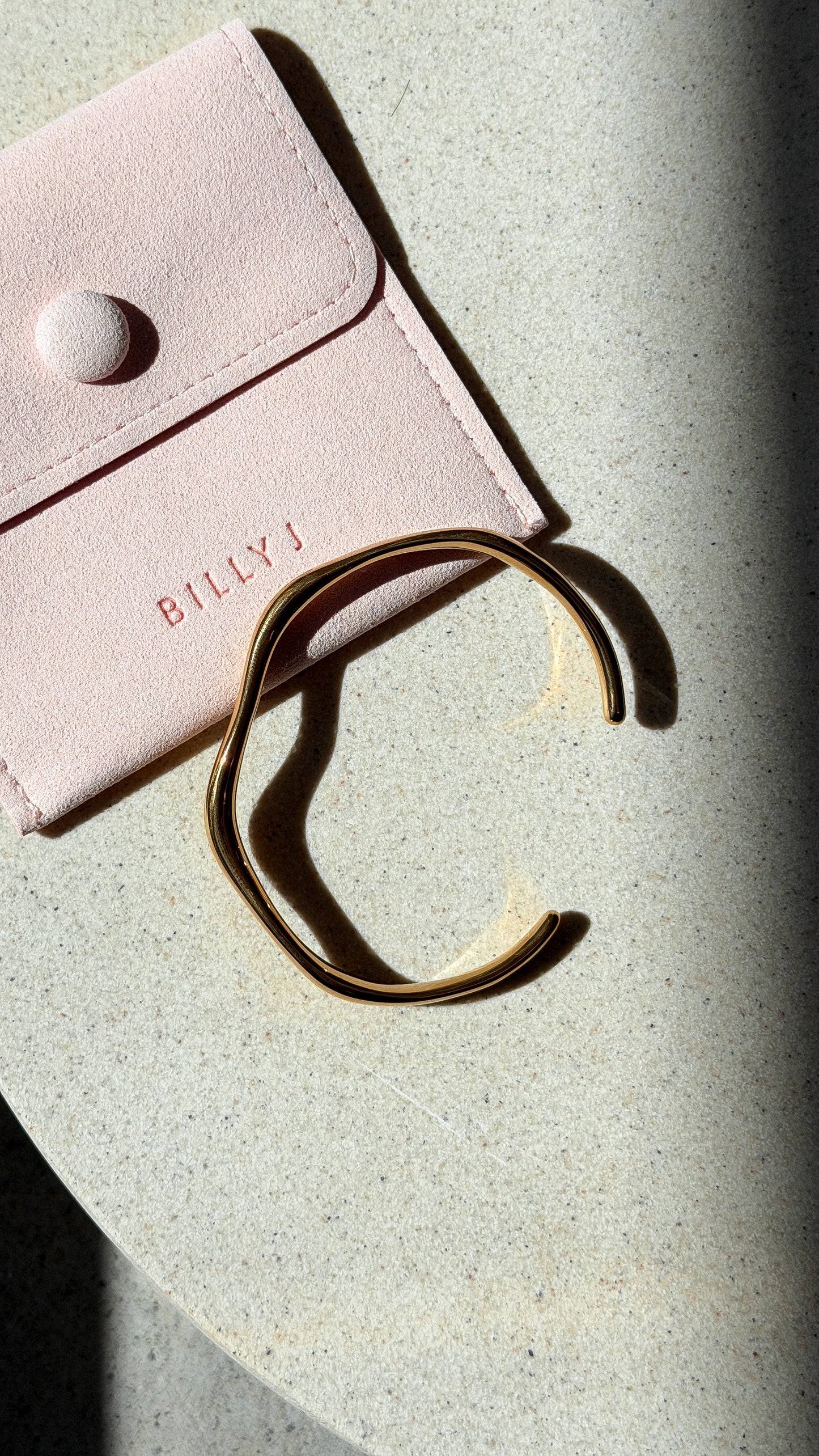 May Skinny Metal Bangle - Gold