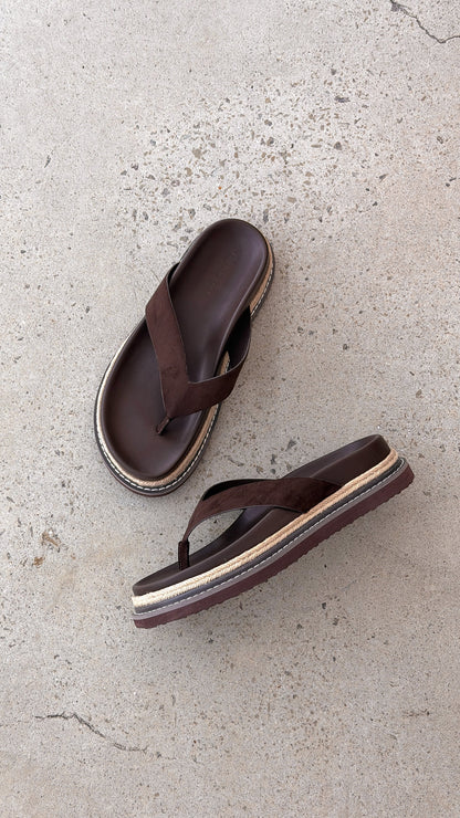 Arley Slide - Cocoa Suede
