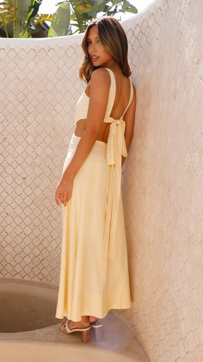Kimberley Maxi Dress - Yellow