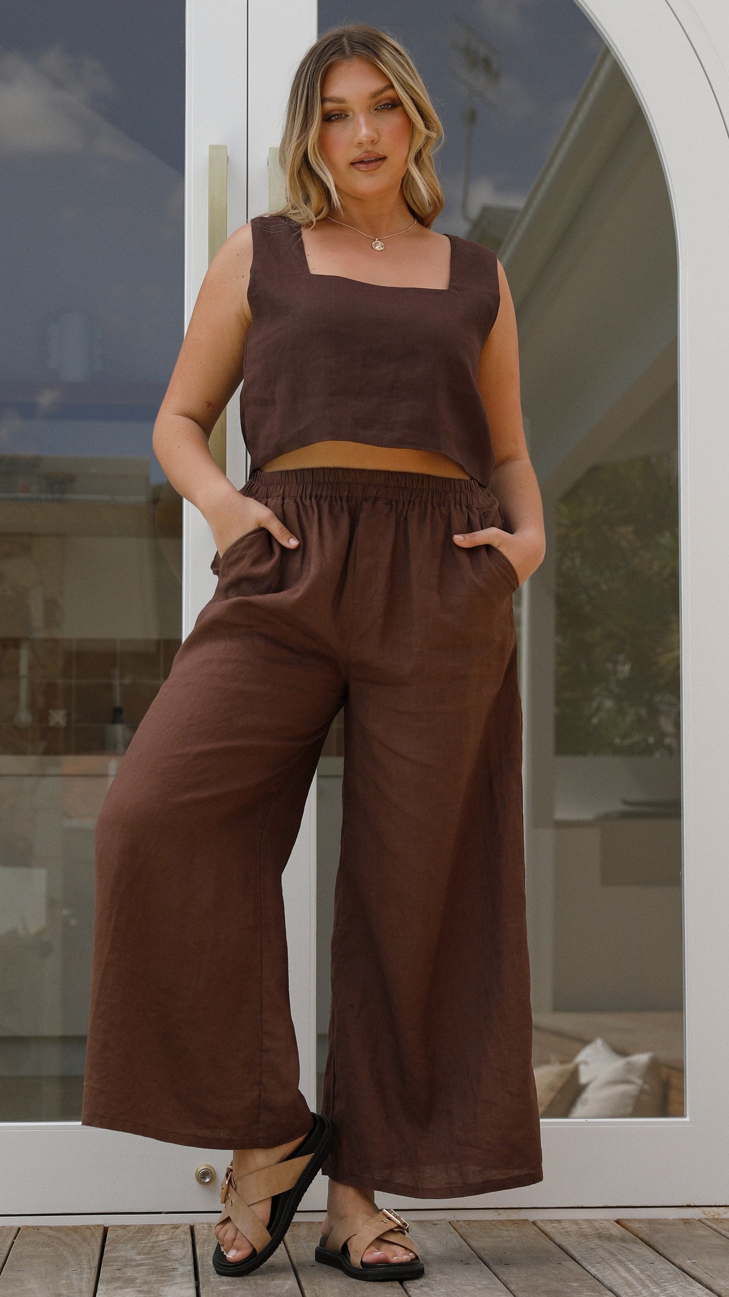 Tillie Crop Top - Chocolate