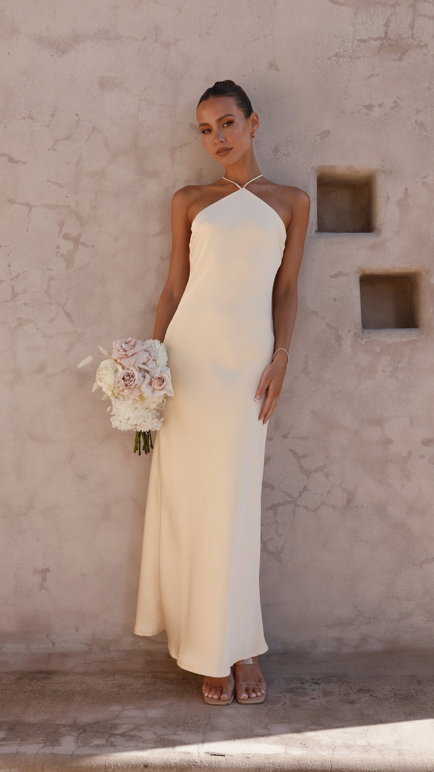 Chiara Maxi Dress - Soft Gold
