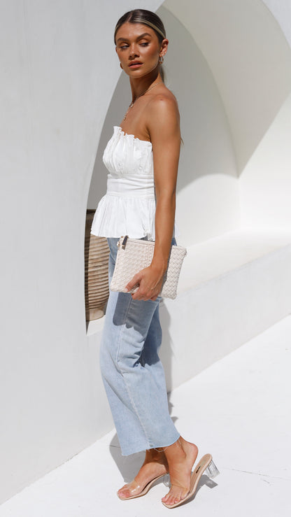Always Mine Crop Top - White