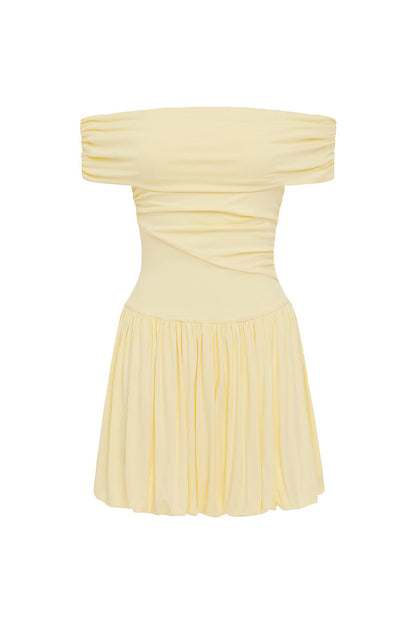 Manalla Mini Dress - Lemon