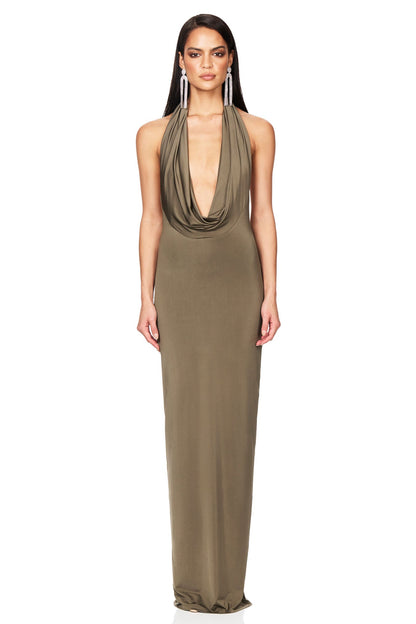 Nookie Element Gown - Khaki
