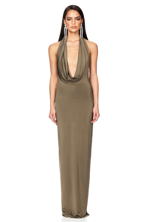 Nookie Element Gown - Khaki